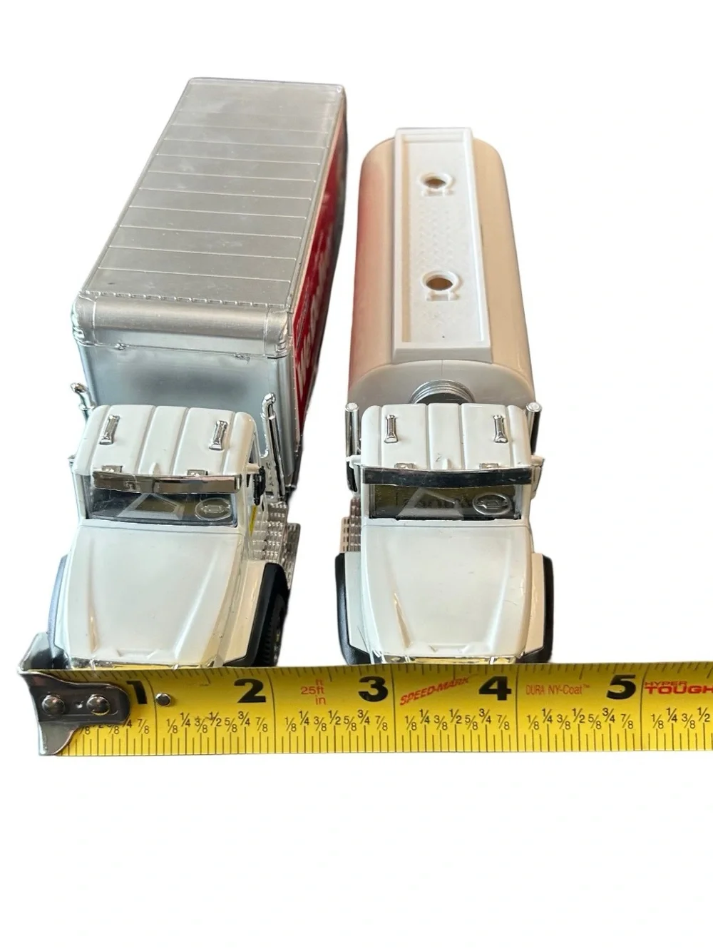 1:50 Oil Corp Toy Engineering Tanker Trailer & Delivery Truck Model Car Diecast